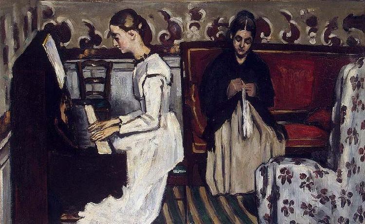 Paul Cezanne Madchen am Klavier china oil painting image